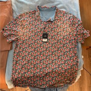 Good Good Golf Floral Polo XL (NWT)